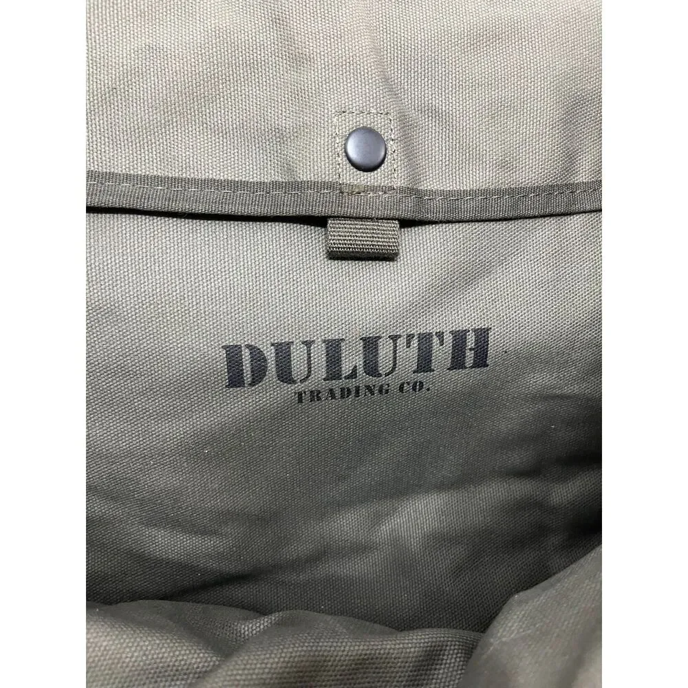 Duluth Trading Co Backpack Satchel Army Green Hiking Duffle Bag - 18